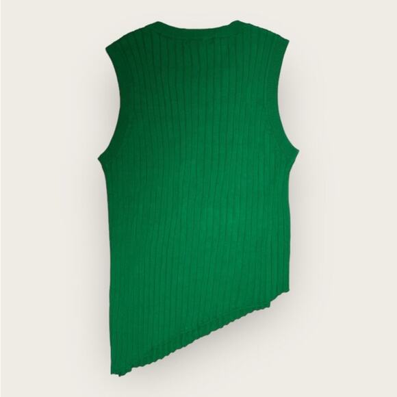 NWT | Bobi Black Los Angeles | Slanted Ribbed Tank Top | Green | XS - Picture 3 of 9